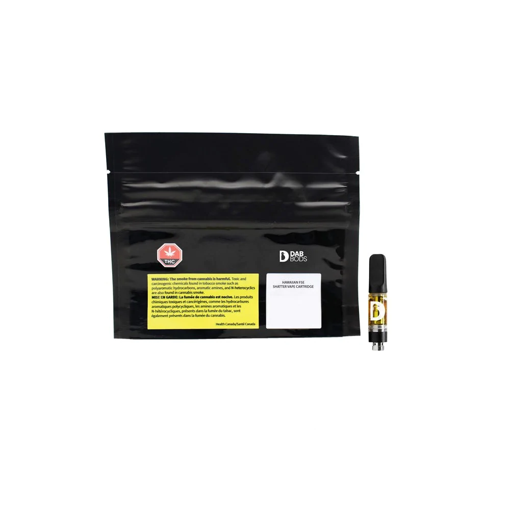 DAB BODS - HAWAIIAN FSE SHATTER 1g 510 VAPE CART