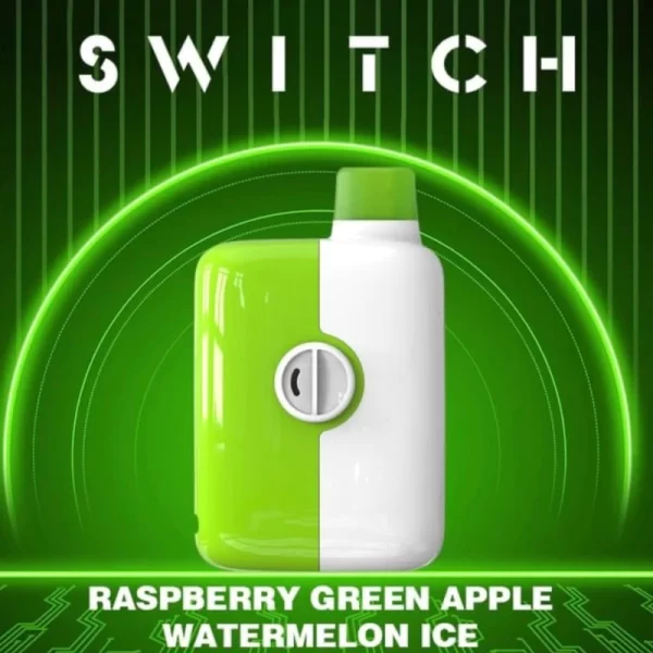 MR FOG SWITCH 5500 PUFFS - GREEN APPLE RASPBERRY WATERMELON ICE