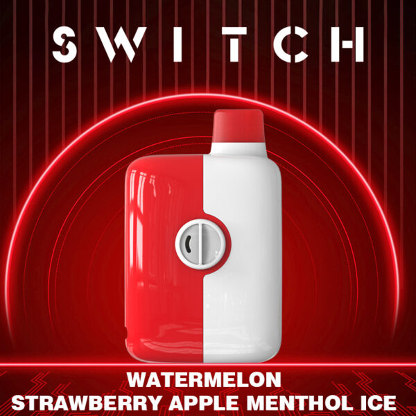 MR FOG SWITCH 5500 PUFFS - WATERMELON STRAWBERRY APPLE MENTHOL ICE (BOLD 50)