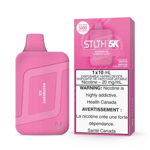 Stlth 5k – Raspberry Ice – Up In Smoke Cannabis & Tobacconist