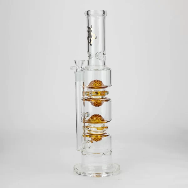 H2O 17" GLASS 2-HONEYCOMB BONG