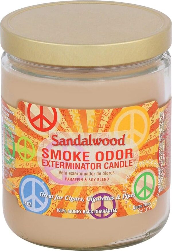 SMOKE ODOR CANDLE - SANDALWOOD