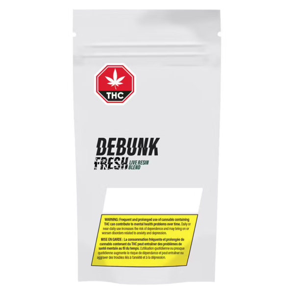 DEBUNK - FRESH LIVE RESIN BLEND 1G (DISPOSABLE CART)