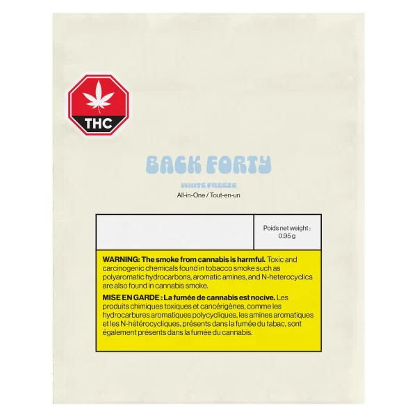 BACK FORTY - WHITE FREEZE 0.95G (DISPOSABLE)