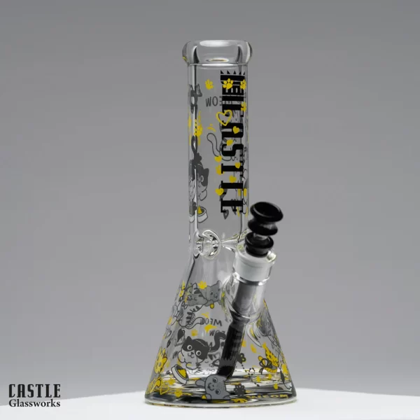 CASTLE 12" GLASS BONG #5 - Image 2