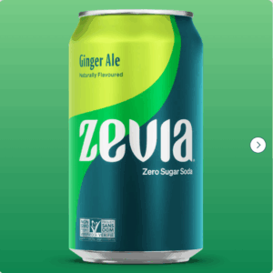 ZEVIA - GINGER ALE ZERO SUGAR 355mL