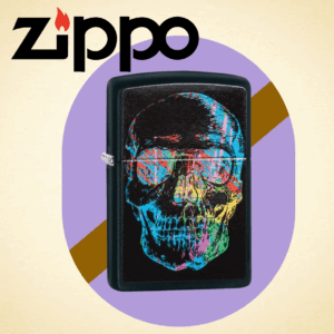 ZIPPO - COLORFUL SKULL DESIGN