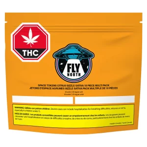 FLY NORTH – SPACE TOKENS CITRUS SIZZLE SATIVA GUMMIES