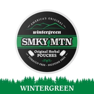 SMOKEY MOUNTAIN - WINTERGREEN CAFFEINATED HERBAL POUCHES