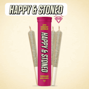 HAPPY & STONED - SUPER STRAWBERRY WATERMELON INFUSED PR3X0.5G