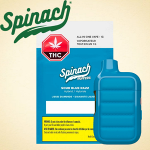 SPINACH - SOUR BLUE RAZZ LIQUID DIAMONDS VAPE 1G