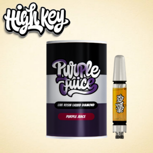 HIGH KEY - PURPLE JUICE LIVE RESIN LIQUID DIAMOND CART 1G