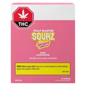 FULLY BLASTED SOURZ - Pink lemonade Infused with Liquid Diamond (Party Pack of 10)